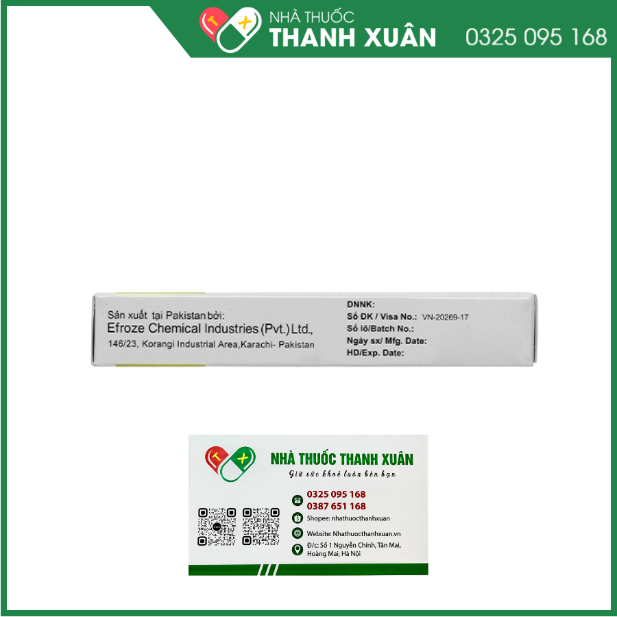 Corbis Tablets 5mg trị tăng huyết áp, đau thắt ngực (2 vỉ x 10 viên)